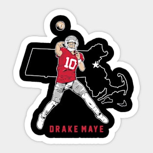 Drake Maye State Star Sticker